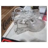 (2) VTG GLASS MEDICAL BOTTLES