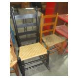 VTG WOVEN SEAT ROCKER & CHAIR