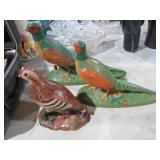 (3) VTG CERAMIC PHEASANTS & QUAIL