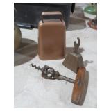 VTG METAL COW BELLS & CORKSCREW