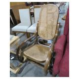 NICE ROCKER WITH WOVEN SEAT & BACK