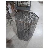VINTAGE METAL MESH STORAGE CONTAINER
