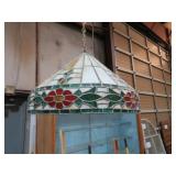 NICE LEADED GLASS HANGING LIGHT
