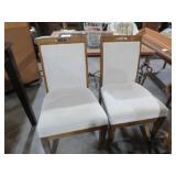 PAIR OF PADDED SEAT & BACK CHAIRS