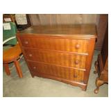 ANTIQUE WALNUT FOUR DRAWER CHEST