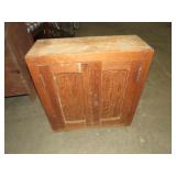 PRIMITIVE TWO DOOR WALL MOUNTED MEDICINE CABINET