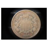 1865 2 CENT PIECE
