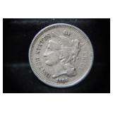 1866 3 CENT PIECE