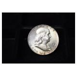 1958 P FRANKLIN HALF DOLLAR 90%