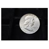 1963 D FRANKLIN HALF DOLLAR 90%