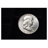 1963 D FRANKLIN HALF DOLLAR 90%