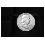 1954 S FRANKLIN HALF DOLLAR 90%