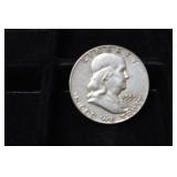1959 P FRANKLIN HALF DOLLAR 90%