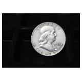 1958 D FRANKLIN HALF DOLLAR 90%