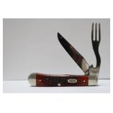 CASE XX 1999 JIGGED RED BONE HOBO TRAPPER