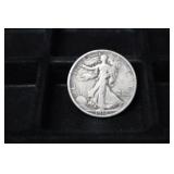 KEY 1918 S WALKING LIBERTY HALF DOLLAR 90%