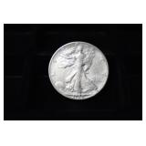 KEY 1938 D WALKING LIBERTY HALF DOLLAR 90%