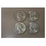 1941 P, 42 P, 43 D, 44 P WASH. QUARTERS 90%