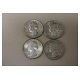 1960 D, 60 D, 61 D, 63 D WASH. QUARTERS 90%