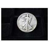 KEY 1919 S WALKING LIBERTY HALF DOLLAR 90%