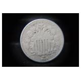 1867 SHIELD NICKEL