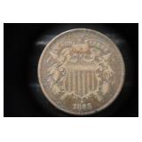1865 2 CENT PIECE