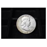 1951 S FRANKLIN HALF DOLLAR 90%