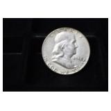 1952 P FRANKLIN HALF DOLLAR 90%