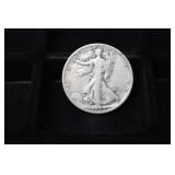KEY 1927 S WALKING LIBERTY HALF DOLLAR 90%