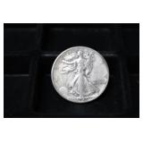 1943 D WALKING LIBERTY HALF DOLLAR 90%