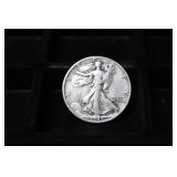 1945 D WALKING LIBERTY HALF DOLLAR 90%