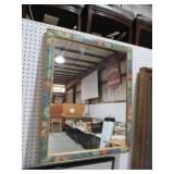 FRAMED HOME INTERIOR FLORAL MIRROR