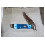 CASE XX BLUE HANDLES POCKET KNIFE