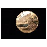 .65 OZ GOLD OVER STERLING SILVER ROUND