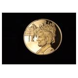 .64 OZ GOLD OVER STERLING SILVER ROUND