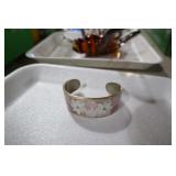 MOTHER OF PEARL & SILVER PORACELET BRACELET MEXICO