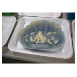 VTG INOLAY CAMEO VENUS & CHERUB STONE DISH