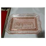 PINK INDIANA LAST SUPPER TRAY