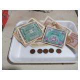 COLL. FOREIGN CURRENCY & COINS