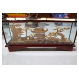 VINTAGE CHINESE CORK DIORAMA