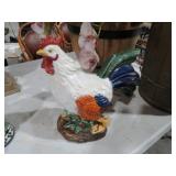 PAINTED CERAMIC ROOSTER