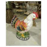 PAINTED CERAMIC HEN
