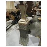 METAL ORNATE 24'  VASE