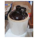 ANTIQUE STONEWARE WHISKEY JUG