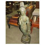 HEAVY BRONZE BEAUTY GODDESS 'TARA ' STATUE