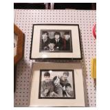 (2) VTG FRAMED BEATLES PICTURES