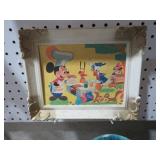 1960'S ORANATE FRAMED DISNEY CHARACTERS