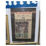 FRAMED NEWSPAPER ARTICLE CAL RIPKEN