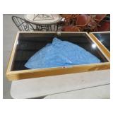 BRAND NEW METAL GLASS TOP DISPLAY CASE W/ KEY