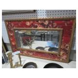 UNIQUE GOLD ORNATE PAINTED WALL MIRROR